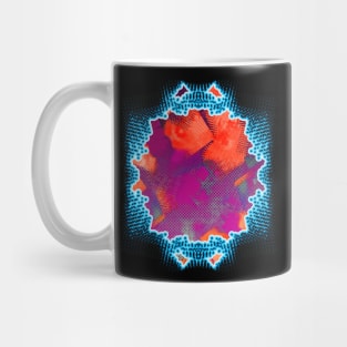 Electrifying Neon Glitch - Abstract Pop Art Mug